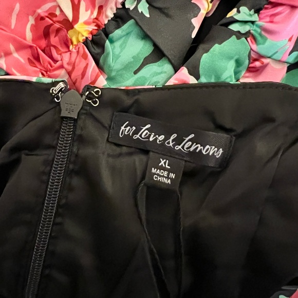 NWT For Love and Lemons Jolie Puff Sleeve Mini Dress - Picture 12 of 14